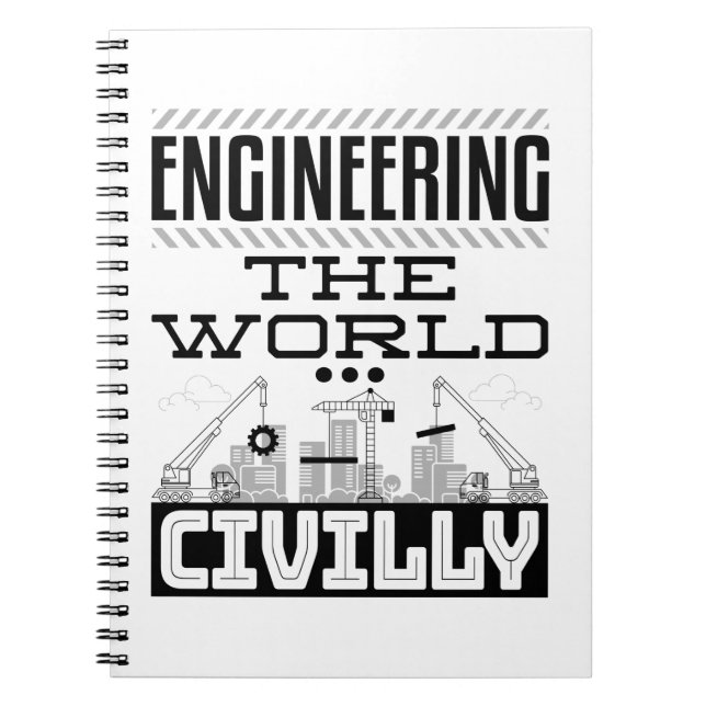 Cuaderno Ingeniería Civil De Guay En El Mundo (Frente)