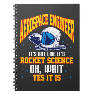 Cuaderno Ingeniero aeroespacial astronauta espacial cientí