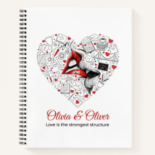 Cuaderno Ingeniero Amor Estructura Más Fuerte San Valentín