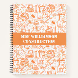 Cuaderno Ingeniero arquitectónico blanco y marrón