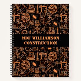 Cuaderno Ingeniero arquitectónico negro y marrón