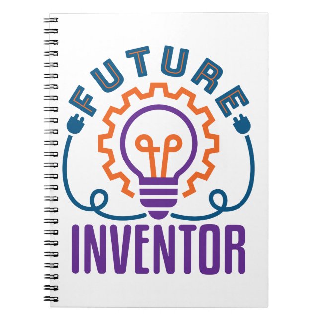 Cuaderno Ingeniero científico inventor de ciencia del futur (Frente)