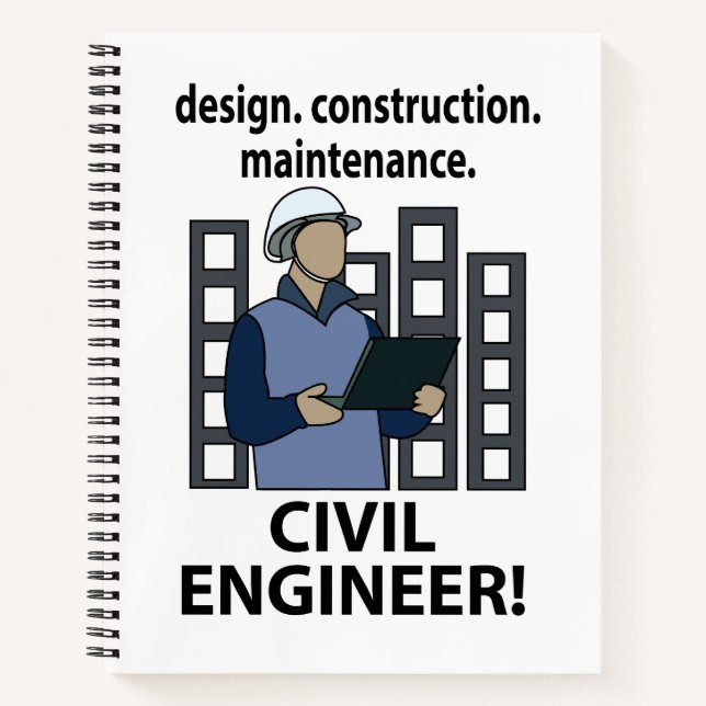 Cuaderno Ingeniero Civil Diseño Construcción Ingeniero Civi (Anverso)