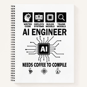 Cuaderno Ingeniero de IA divertido Programador de codificac