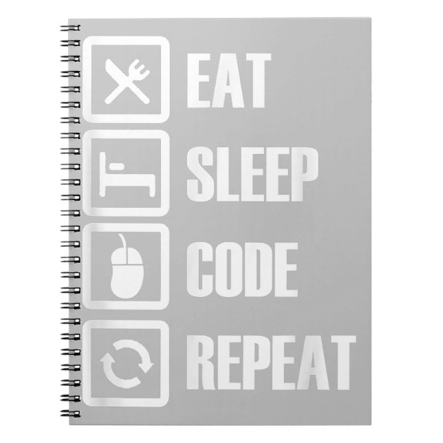 Cuaderno Ingeniero de programación de codificación repetida (Frente)