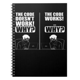 Cuaderno ingeniero informático codificador divertido progra