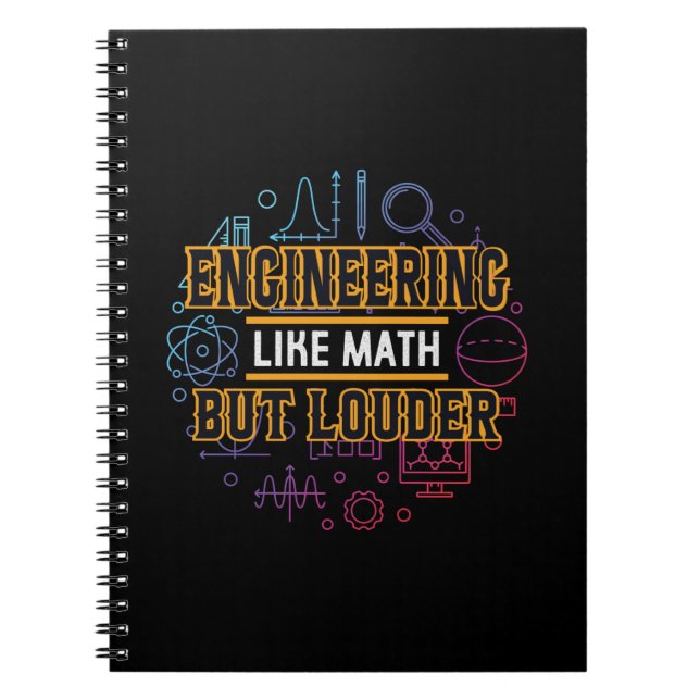 Cuaderno Ingeniero Ingeniería Como Matemáticas (Frente)