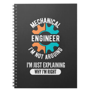 Cuaderno Ingeniero Mecánico Gracioso, Ingeniería Mecánica