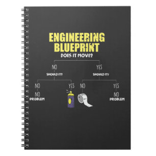 Cuaderno Ingenieros de cinta de documentos de diseño