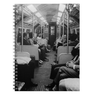 Cuaderno Inglaterra vintage Londres ferrocarril interior de
