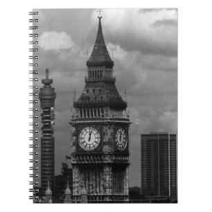 Cuaderno Inglaterra vintage Londres torre de la oficina de