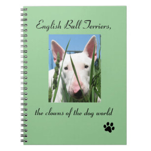 Cuaderno Inglés bull terrier los payasos del mundo del