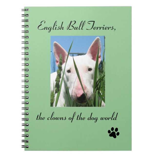 Cuaderno Inglés bull terrier los payasos del mundo del (Frente)