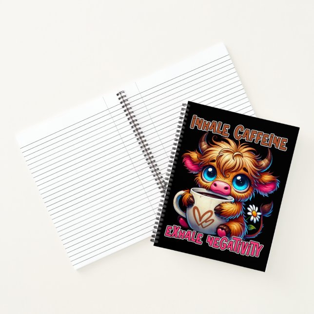 Cuaderno Inhale Caffeine Exhale Negativity  (Interior)
