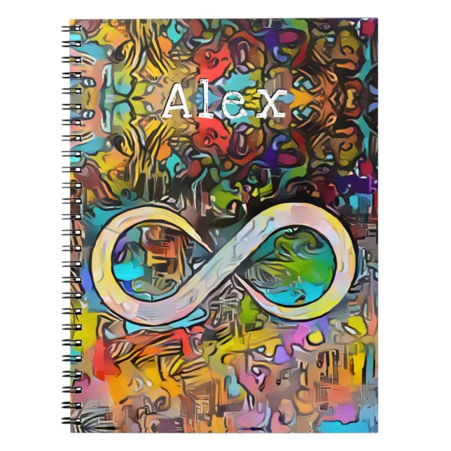 Cuaderno Inicial | Añadir nombre | Símbolo infinito (Frente)