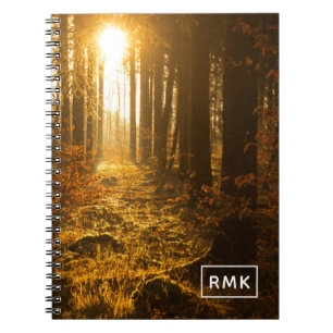 Cuaderno Inicial Bosque durante el otoño