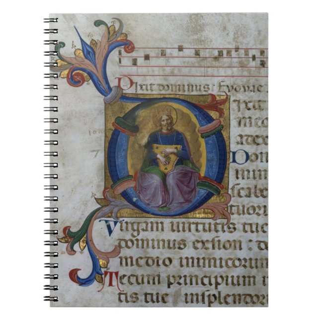 Cuaderno Inicial "D" del ms 531 f.169v Historiated que (Frente)