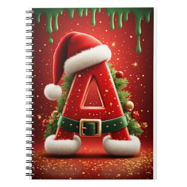 Cuaderno Inicial de Navidad A Para Regalos de Fiesta (Frente)