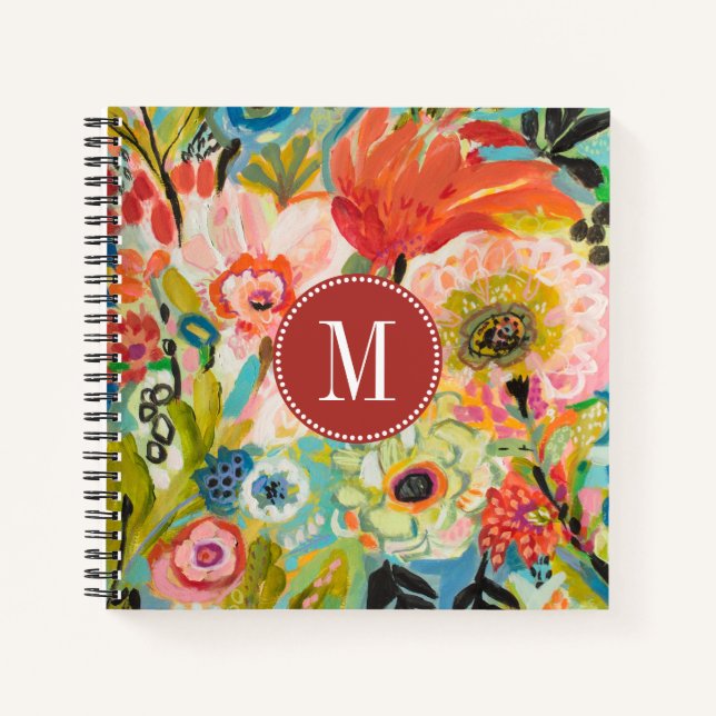 Cuaderno Inicial | Floral de jardín secreto III (Anverso)