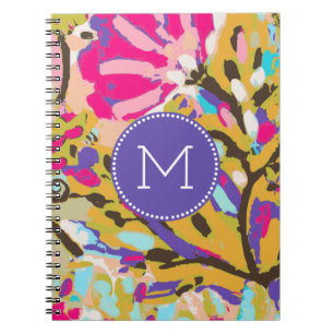 Cuaderno Inicial   Pink Boho Floral I