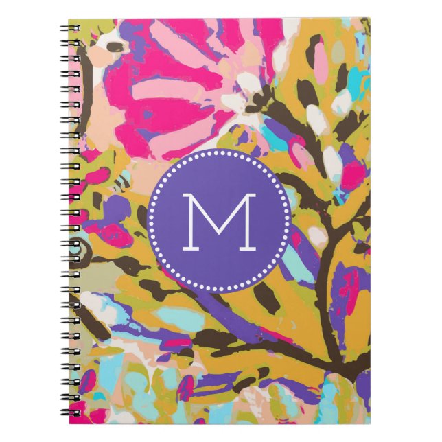 Cuaderno Inicial | Pink Boho Floral I (Frente)