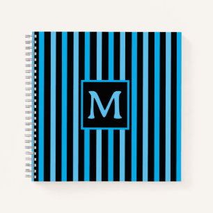 Cuaderno Inicial simple con tiras azules del cielo