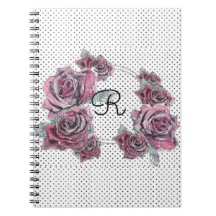 Cuaderno inicial Womans de color rosa rojo