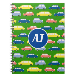 Cuaderno Iniciales de dibujos animados de coches