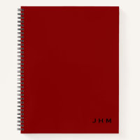 Iniciales de monograma rojo negro mínimo profesion