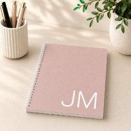 Cuaderno Iniciales Mayúsculas Monogramadas Sobredimensionad