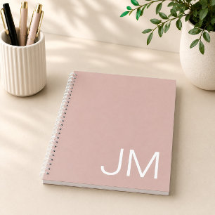 Cuaderno Iniciales Mayúsculas Monogramadas Sobredimensionad