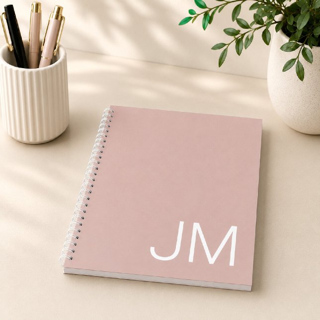 Cuaderno Iniciales Mayúsculas Monogramadas Sobredimensionad (Subido por el creador)