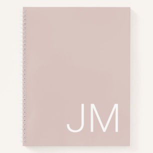 Cuaderno Iniciales Mayúsculas Monogramadas Sobredimensionad