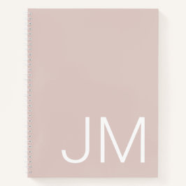 Cuaderno Iniciales Mayúsculas Monogramadas Sobredimensionad
