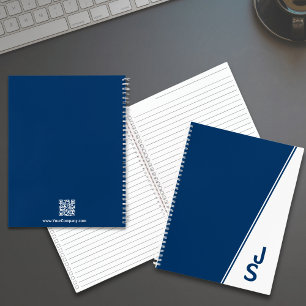 Cuaderno Iniciales Mínimas Blancas Azules Pequeñas Empresas