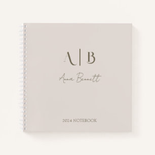 Cuaderno Iniciales monográficas Personalizados modernas den