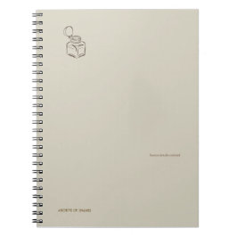 Cuaderno Ink Pot-Forgotten Archive- Minimalist photo