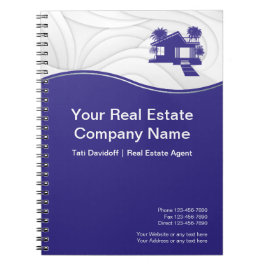 Cuaderno Inmobiliaria. Estructura. Plata azul