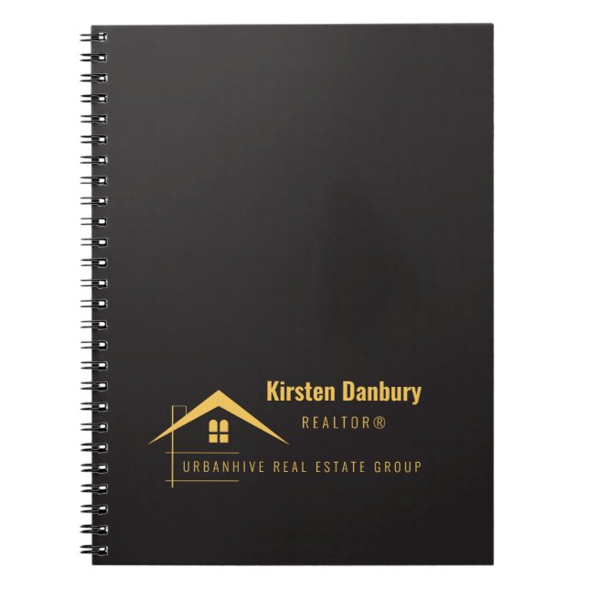 Cuaderno Inmobiliaria Personalizada Elegante Profesional (Frente)
