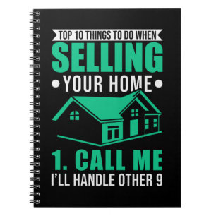 Cuaderno Inmueble inmobiliario Funny Real Estate Agen