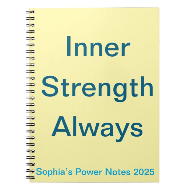Cuaderno Inner Strength Always - regalo de bienestar mental (Frente)