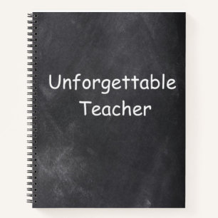 Cuaderno Inolvidable Teacher Chalkboard Design Gift Idea