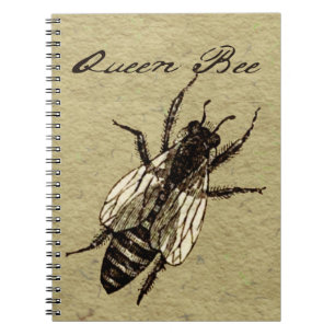 Cuaderno Inscripción de Bug de Vida Silvestre Queen Bee