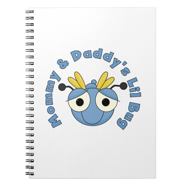 Cuaderno Insecto de Lil de la mamá y del papá (Frente)