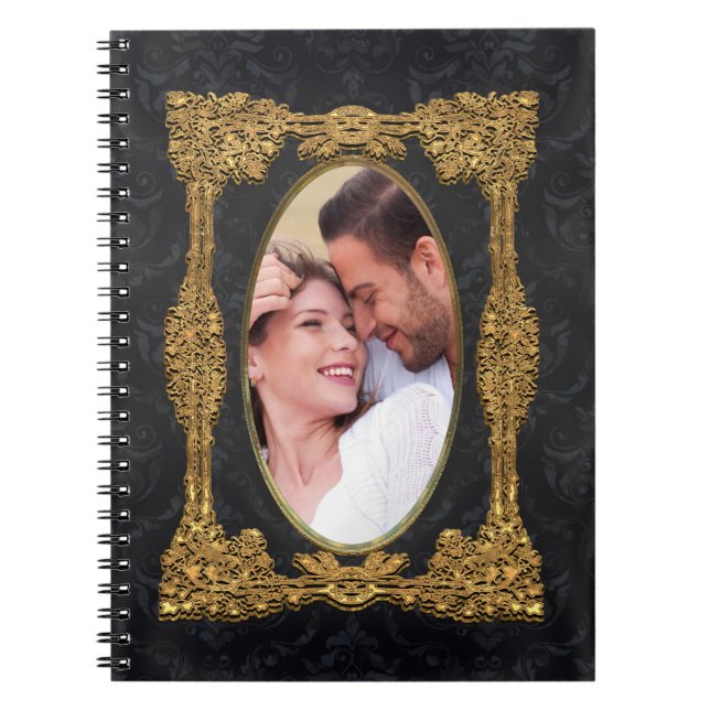 Cuaderno Inserte su propia foto Guay elegante (Frente)