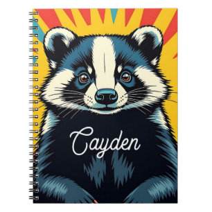 Cuaderno Insignia de arte pop personalizado personalizada