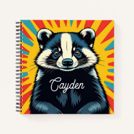Cuaderno Insignia de arte pop personalizado personalizada