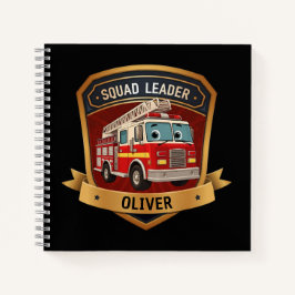 Cuaderno Insignia de bombero personalizada y personalizada