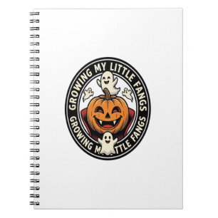 Cuaderno Insígnia de Calabaza Vampiro Creciendo Mis Pequeño