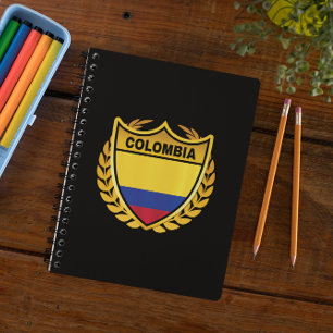 Cuaderno Insignia de Escudo de oro de bandera nacional de C
